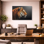 cuadro canvas vida salvaje tigre real perfil horizontal
