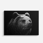 cuadro canvas vida salvaje oso negro retrato horizontal