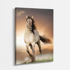 cuadro canvas vida salvaje caballo de aurora vertical