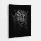 cuadro canvas vida salvaje leopardo de sombra vertical