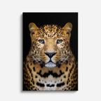 cuadro canvas vida salvaje retrato del leopardo vertical