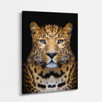cuadro canvas vida salvaje retrato del leopardo vertical