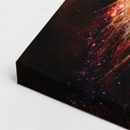 cuadro canvas vida salvaje fuego del rey vertical