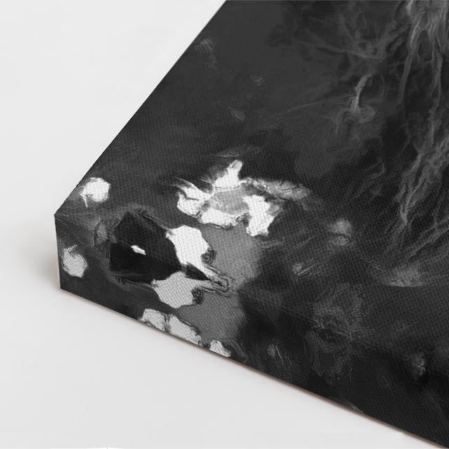 cuadro canvas vida salvaje león de piedra vertical