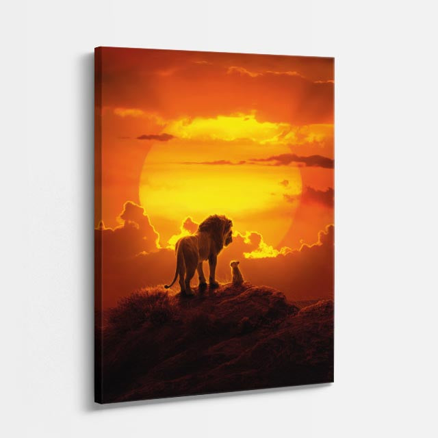 cuadro canvas vida salvaje herederos del sol vertical