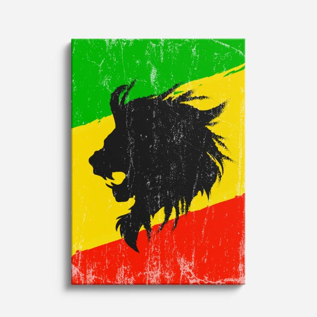 cuadro canvas vida salvaje melena rastafari vertical