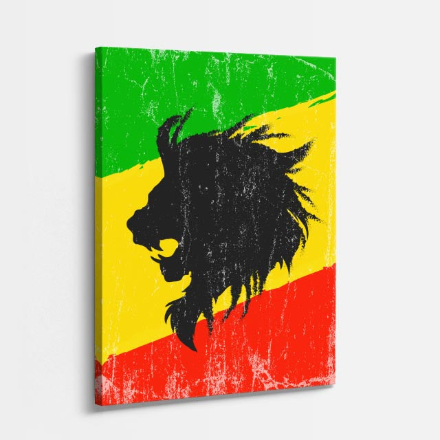 cuadro canvas vida salvaje melena rastafari vertical