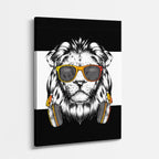 cuadro canvas vida salvaje león cool classic vertical