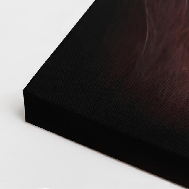 cuadro canvas vida salvaje retrato del orangután vertical