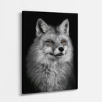 cuadro canvas vida salvaje lince plateado vertical