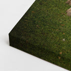 cuadro canvas vida salvaje rinoceronte en pradera vertical