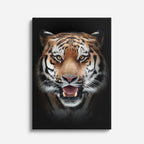 cuadro canvas vida salvaje tigre rugiente vertical