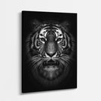 cuadro canvas vida salvaje tigre oscuro vertical