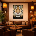 cuadro canvas vida salvaje tigre retrato vertical