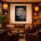 cuadro canvas vida salvaje tigre clásico vertical