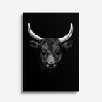 cuadro canvas vida salvaje búfalo negro vertical