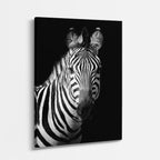 cuadro canvas vida salvaje cebra de ébano vertical