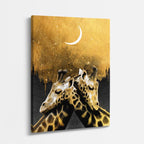 cuadro canvas vida salvaje jirafa lunar vertical