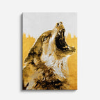 cuadro canvas vida salvaje lobo de la luna vertical