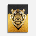 cuadro canvas vida salvaje tigre emblema vertical