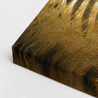 cuadro canvas vida salvaje cebra dorada vertical