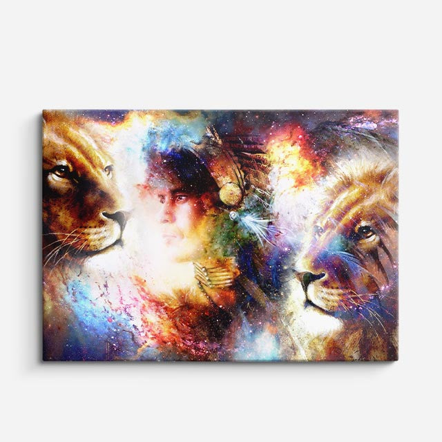 cuadro canvas arte cósmico consejo de luz horizontal
