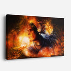 cuadro canvas arte cósmico espíritu ancestral horizontal