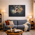 cuadro canvas arte cósmico oráculo celeste horizontal