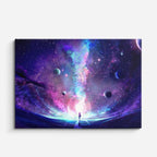 cuadro canvas arte cósmico portal infinito horizontal