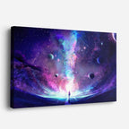 cuadro canvas arte cósmico portal infinito horizontal