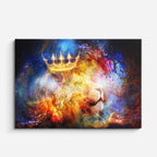 cuadro canvas arte cósmico rey de nebulosa horizontal