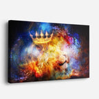 cuadro canvas arte cósmico rey de nebulosa horizontal