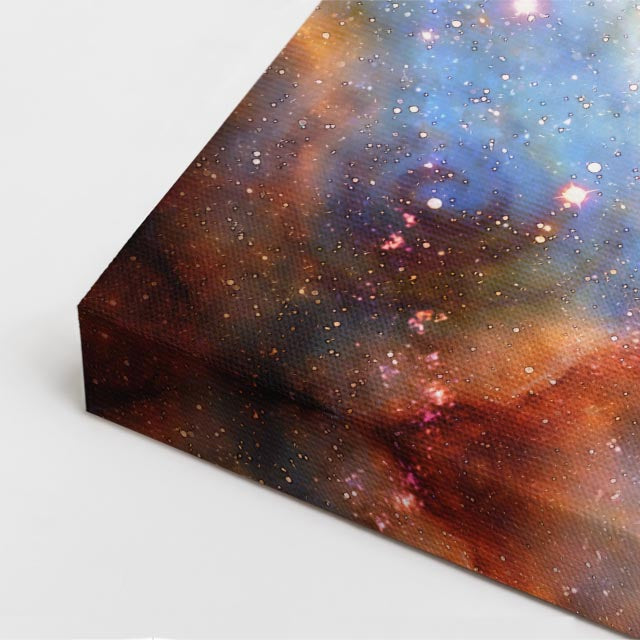 cuadro canvas arte cósmico rostro cósmico vertical musafy