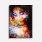 cuadro canvas arte cósmico rostro cósmico vertical musafy