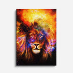 cuadro canvas arte cósmico león prisma vertical musafy