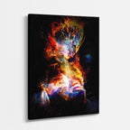 cuadro canvas arte cósmico fénix interior vertical musafy