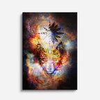 cuadro canvas arte cósmico dualidad salvaje vertical musafy
