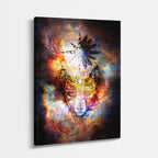 cuadro canvas arte cósmico dualidad salvaje vertical musafy