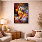cuadro canvas arte cósmico creación divina vertical musafy