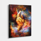 cuadro canvas arte cósmico creación divina vertical musafy