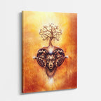 cuadro canvas arte cósmico símbolo vital vertical musafy