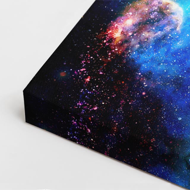 cuadro canvas arte cósmico espiral universal vertical musafy