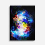cuadro canvas arte cósmico espiral universal vertical musafy