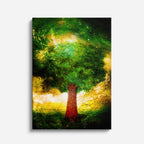 cuadro canvas arte cósmico árbol de vida vertical musafy