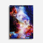 cuadro canvas arte cósmico nebulosa animal vertical musafy