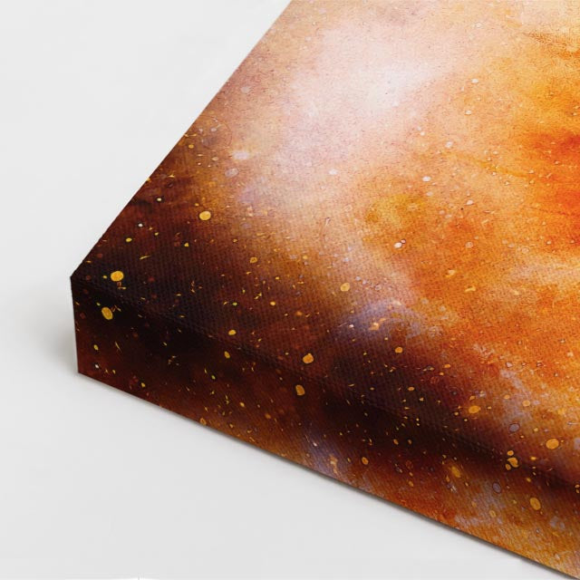 cuadro canvas arte cósmico zorro cósmico vertical musafy