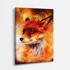 cuadro canvas arte cósmico zorro cósmico vertical musafy