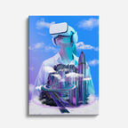 cuadro canvas experiencia sci fi realidad inmersiva vertical