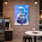 cuadro canvas experiencia sci fi realidad inmersiva vertical
