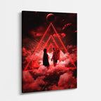 cuadro canvas experiencia sci fi triada dimensional vertical